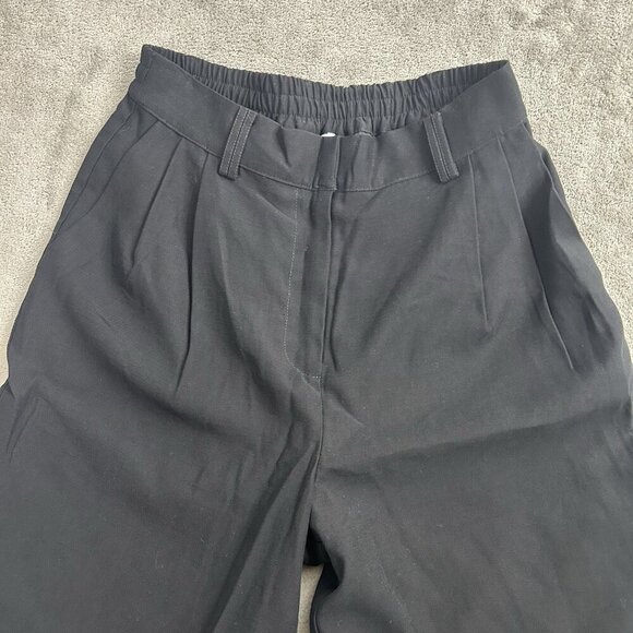 Christian Lacroix Pants Women Small Black Trouser Wide Leg High-Rise Rayon Blend - Picture 8 of 14